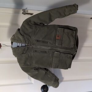 Carhartt Toddle Canvas Insulated Jacket Army Green Size 4